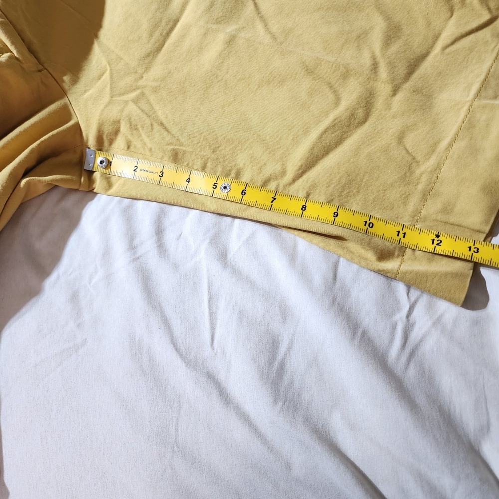 Prada Milano Shorts Mens 42 (32) Mustard Yellow Good Tailored Cotton Blend Italy - Picture 7 of 10